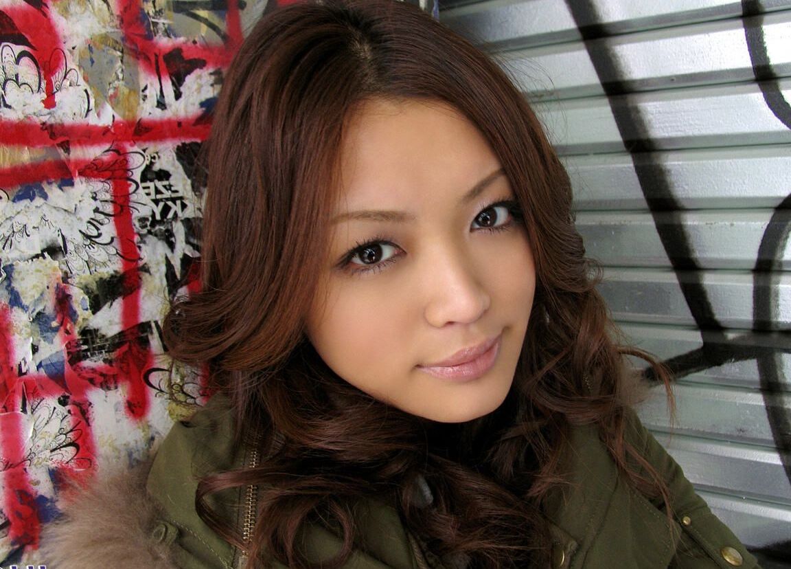 15P Pretty Japanese teen Miyo displays her full breasts while taking a shower