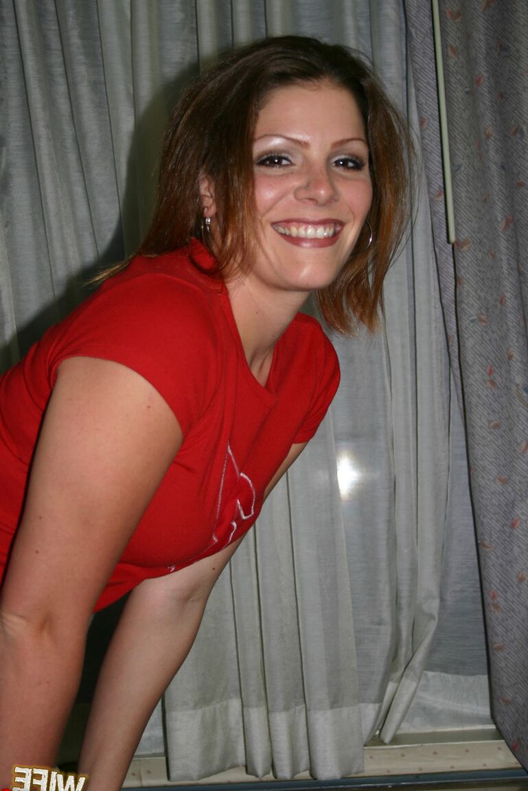 17P Smiley wife LT takes messy open mouth facial while on knees sucking black dick