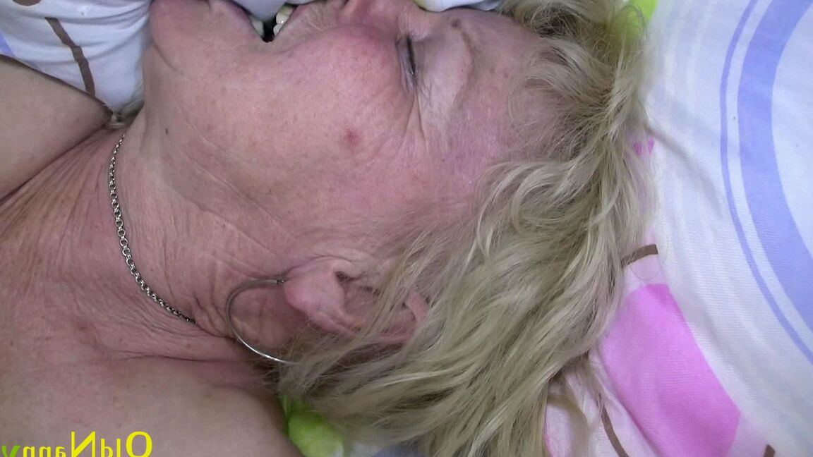 21P Fat mature Bohunka and blonde granny Ruth get rammed by a stiff dong