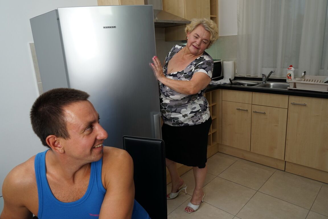 16P Fat oma has her boobs sucked on bu her toy boy before intercourse
