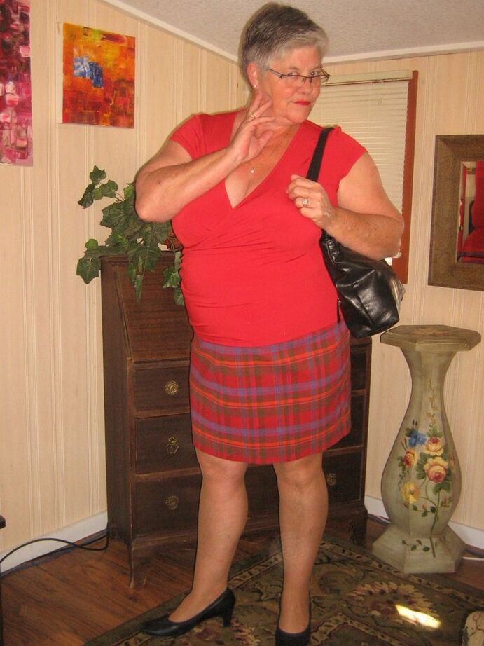20P Old amateur Girdle Goddess plays with a sex toy while disrobing by herself