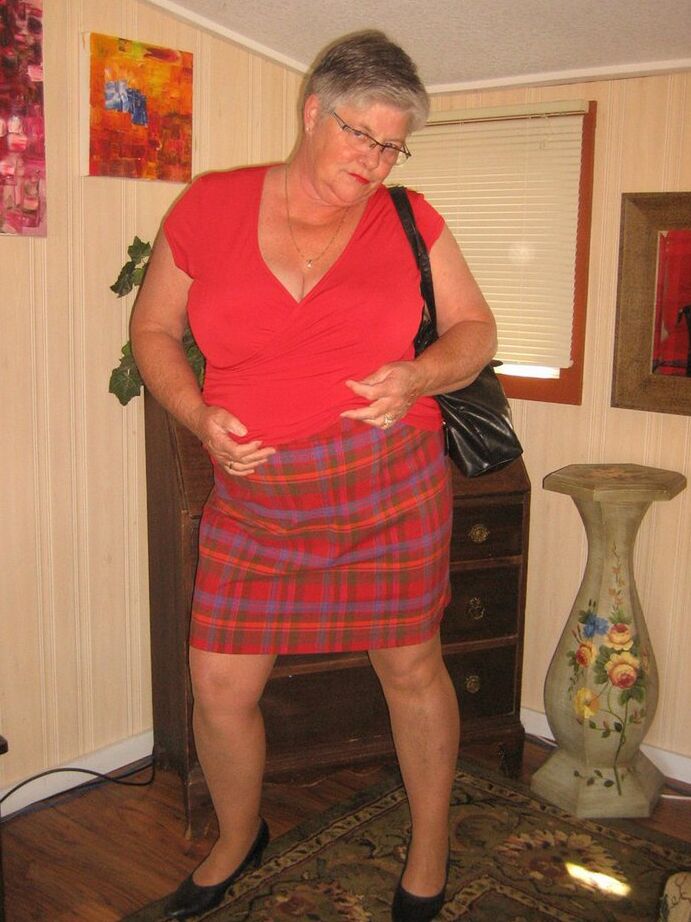 20P Old amateur Girdle Goddess plays with a sex toy while disrobing by herself