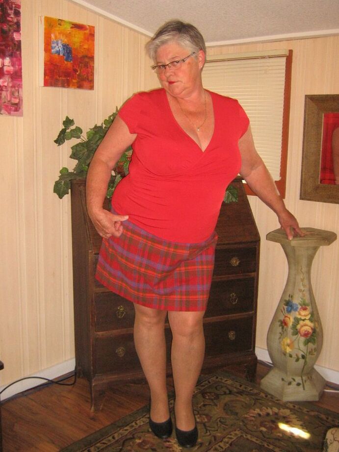 20P Old amateur Girdle Goddess plays with a sex toy while disrobing by herself