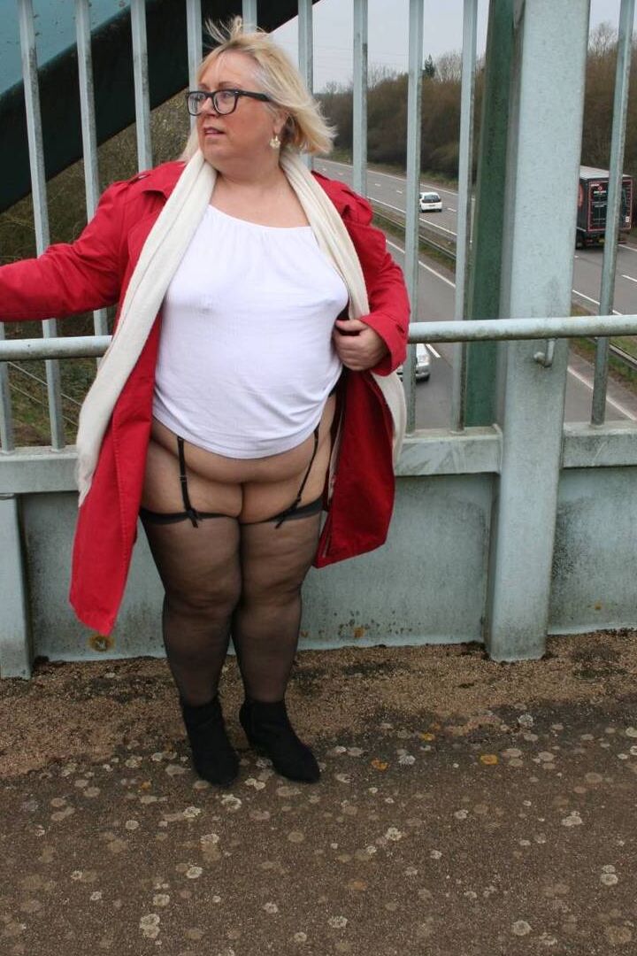 16P Obese British woman Lexie Cummings exposes herself in public locations