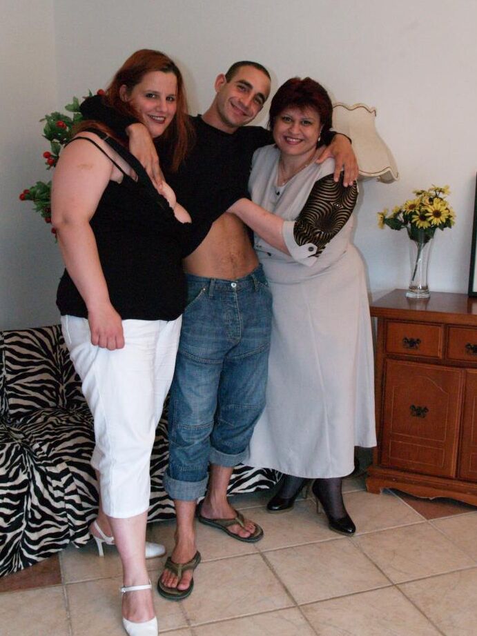 18P Chaste And Marta take home a horny hottie and invites him to go for a wild BBW