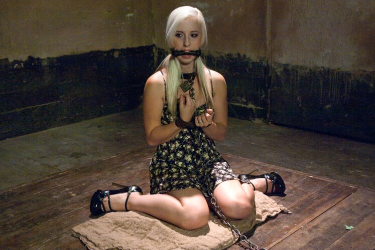 15P Darcie Belle is chained up, tied up and fucked up in the best way With Mr Pete