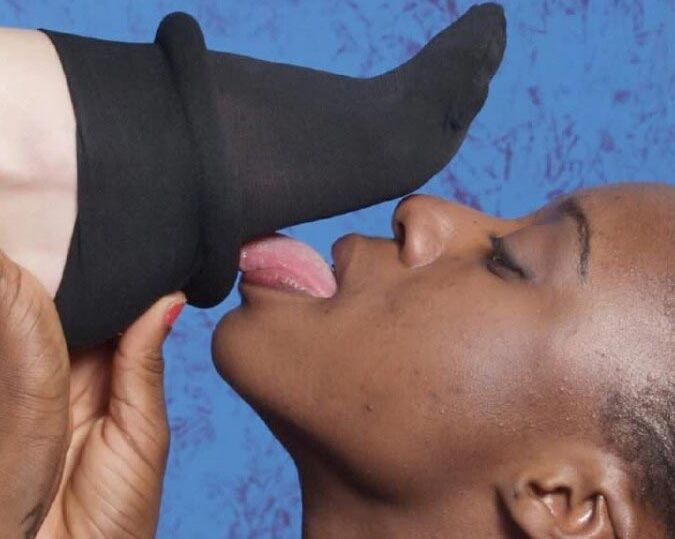 15P Lésbica Domme Preto e branco leasbian femdom