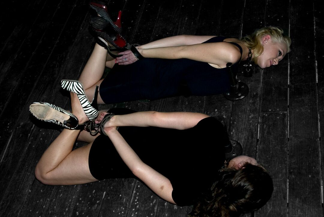 21P Submissive lesbian MILFs Samantha Sin & Charlotte Vale get bound and tortured