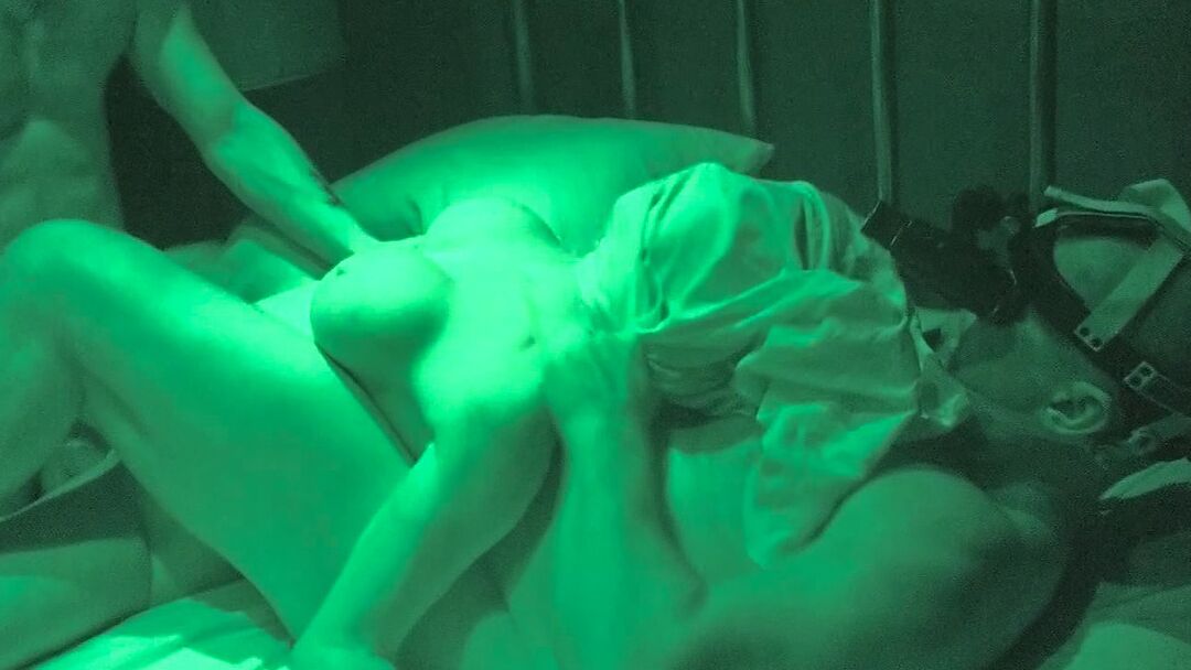 11P Kinky brunette Jade Marxxx gets tied up and fucked in the middle of the night