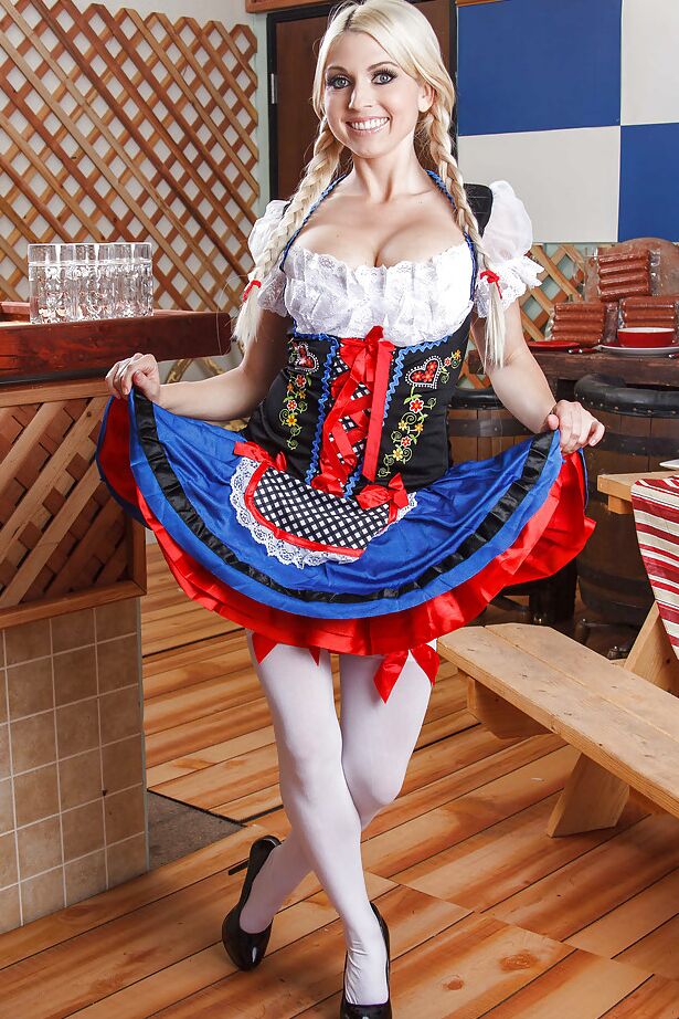 16P Desirable blondie with pigtails and gorgeous curves getting rid of her clothes
