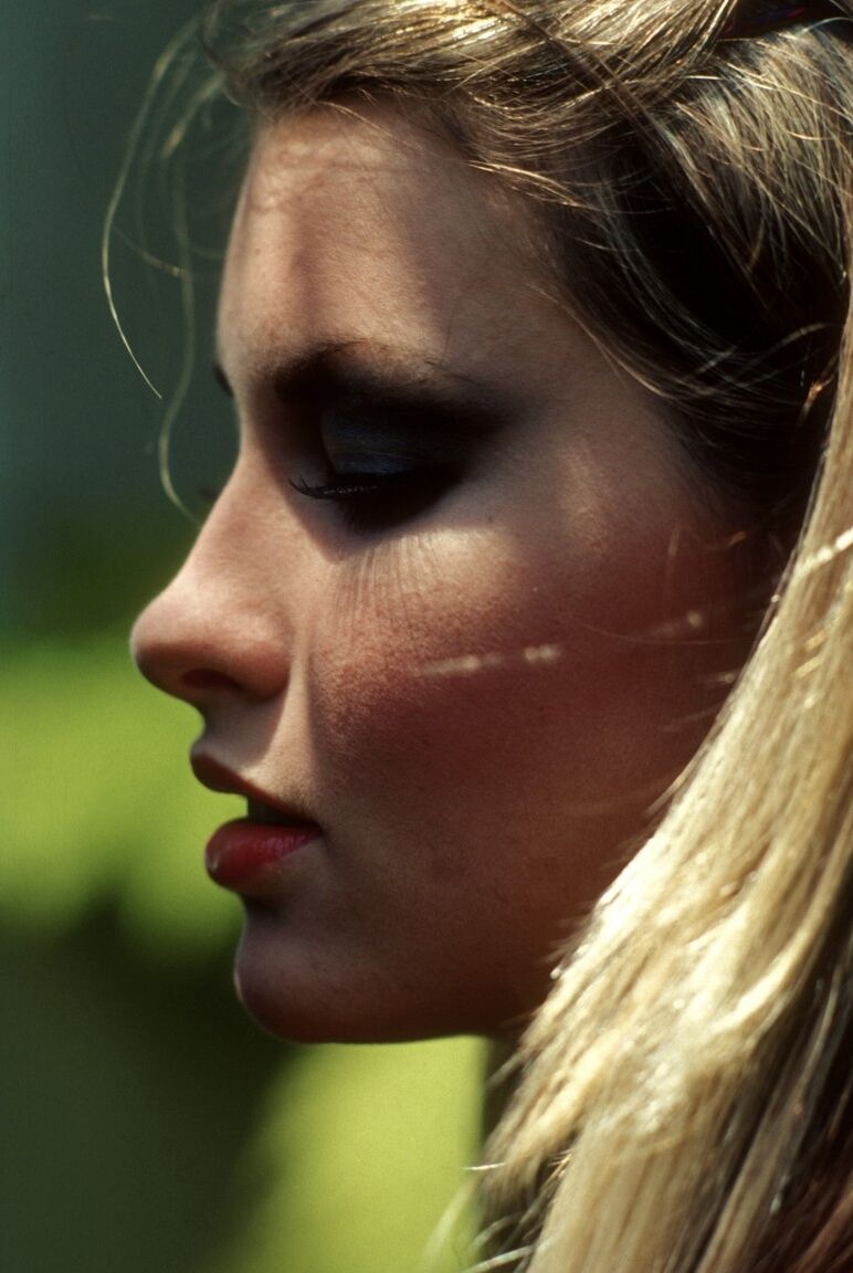 12P Retro Penthouse model Nancy Conway bares her natural tits indoors & outdoors