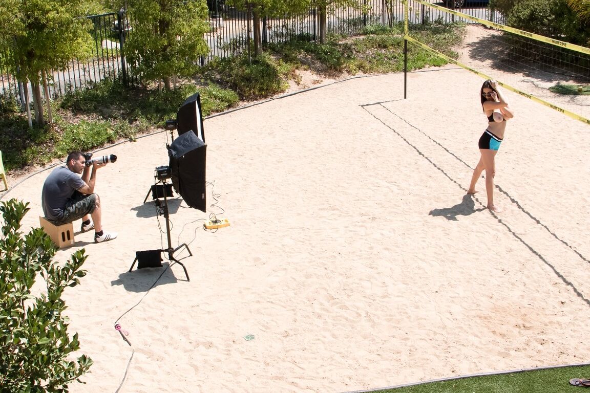 15P MILFs strip naked during volleyball game and on massage table