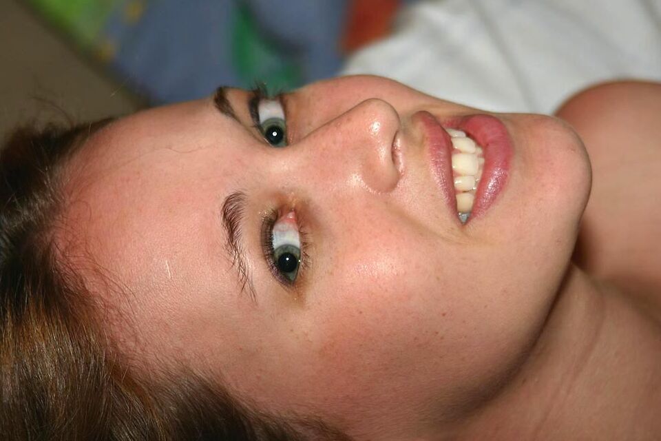 16P First timer Faye cracks a smile all throughout her nude shoot atop her bed