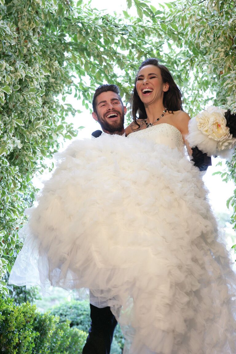 20P Braut mit riesigen Brüsten Sandee Westgate reitet Schwanz in der ersten Hochzeitsnacht