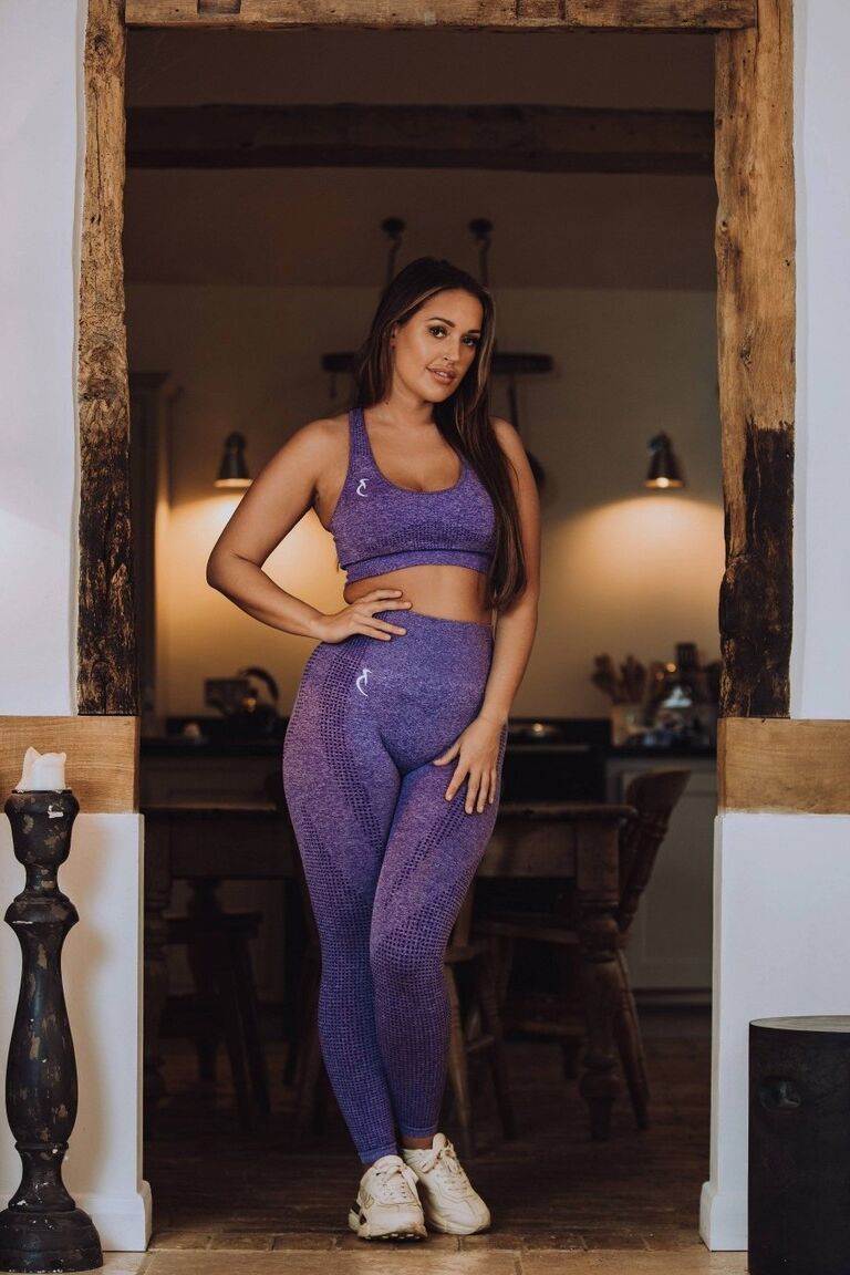 12P Skin Tight Glamour Frankie Lain Babe Glamour Calças de ioga esportivas