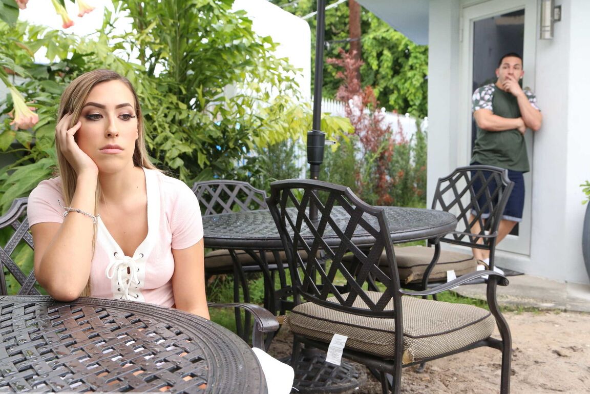 21P Tired of her husband Kimber Lee willingly spreads legs in front of neighbor