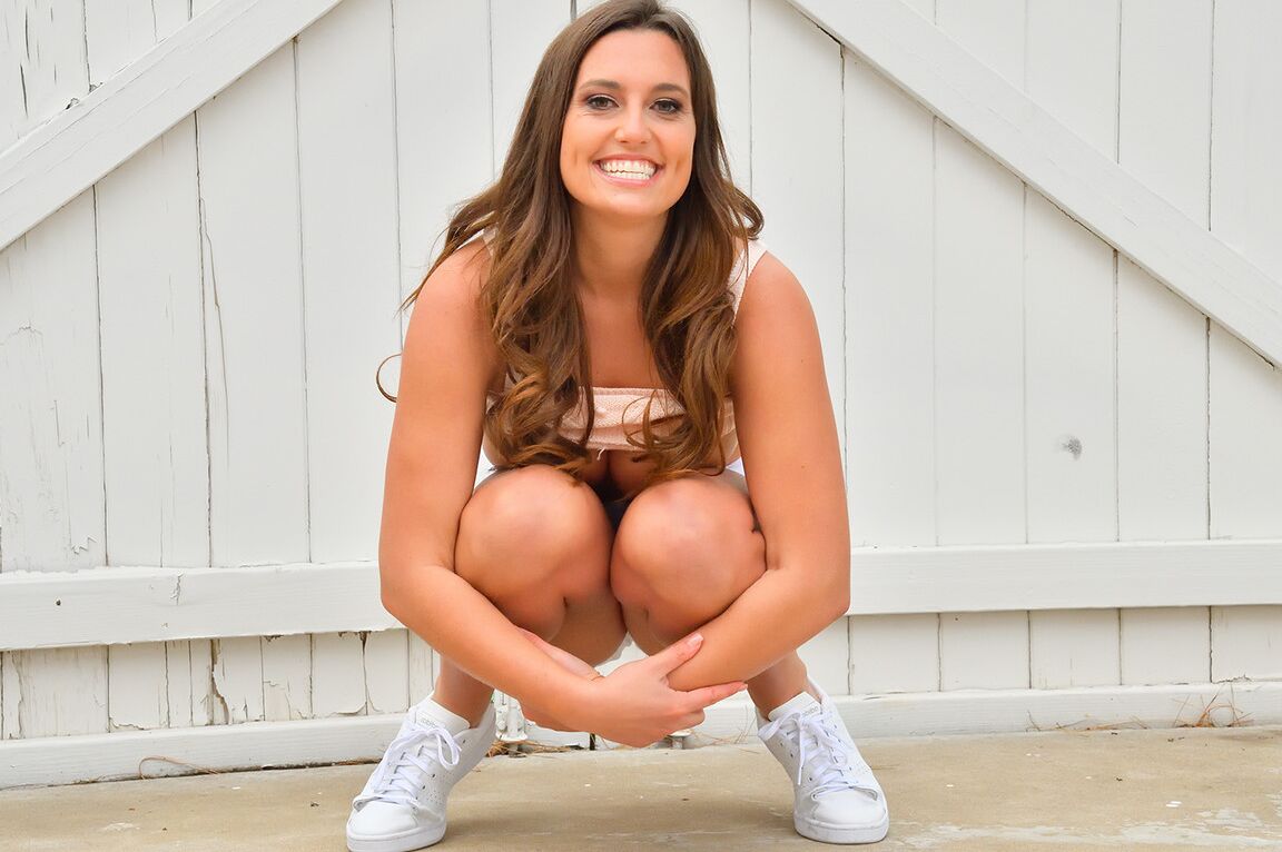 15P First timer Nolina sports a great smile while baring her natural tits and twat