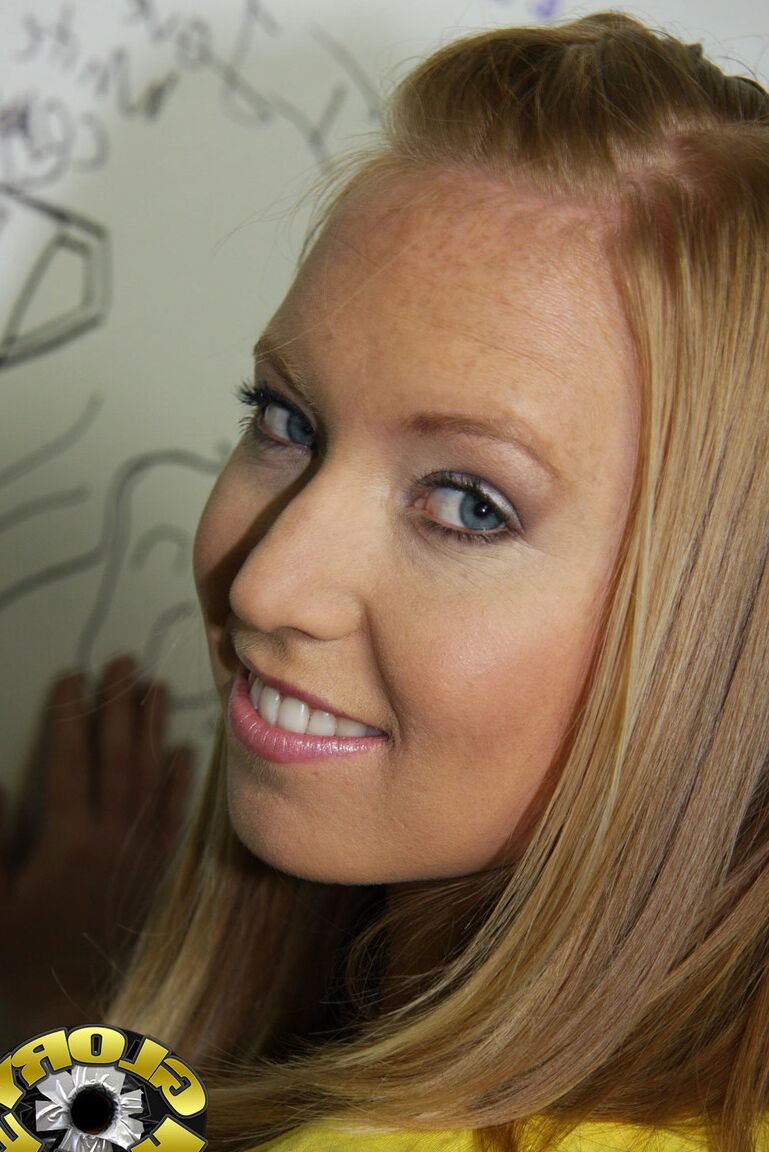 21P Seductive Ami Emerson shows her tits before getting dicked from a glory hole