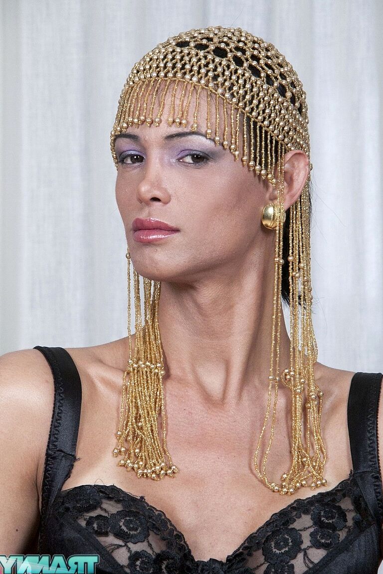 18P Une transexuelle mince aux cheveux noirs baise passionnément une blonde mature et potelée