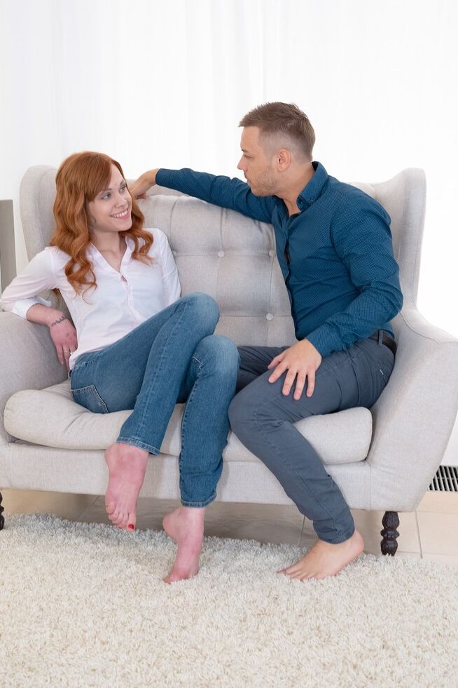 16P Inked redhead Mary Solaris spills sperm from her mouth during hardcore fucking
