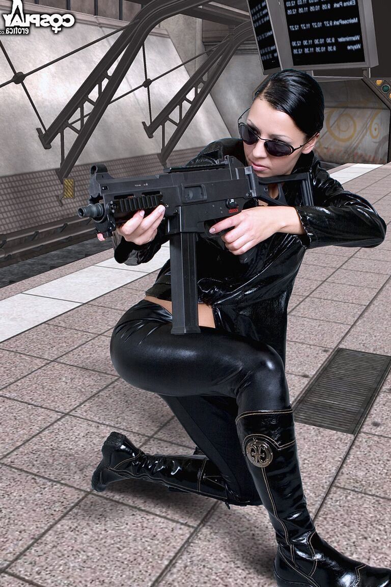 12P Cosplay Erótica MeaLee Cyber ​​Girl cosplay desnuda