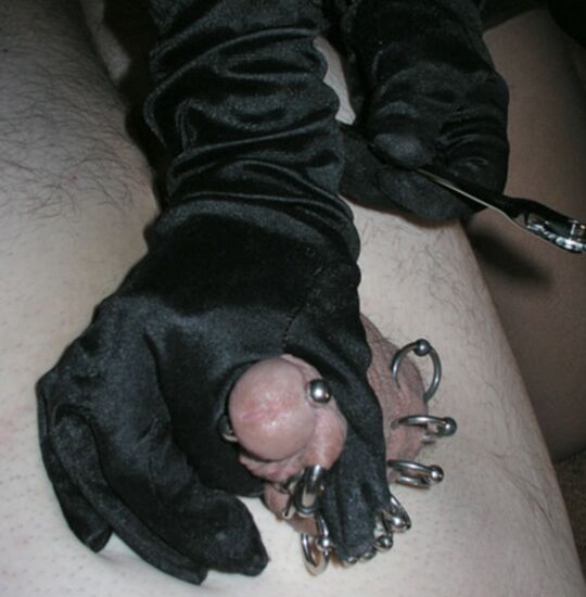 15P 残忍な CBT 黒手袋と CBT