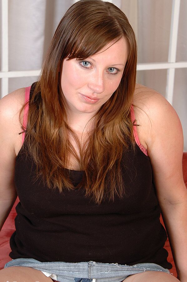 15P British babe Gemma plays with her big tits and dildo fucking