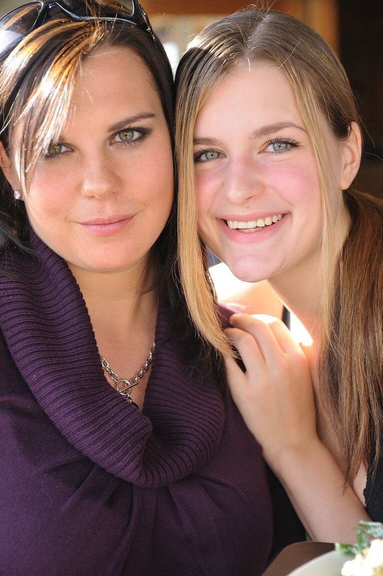 16P Two sweet friends Julia and Danielle acquaint their heavy tits with each other