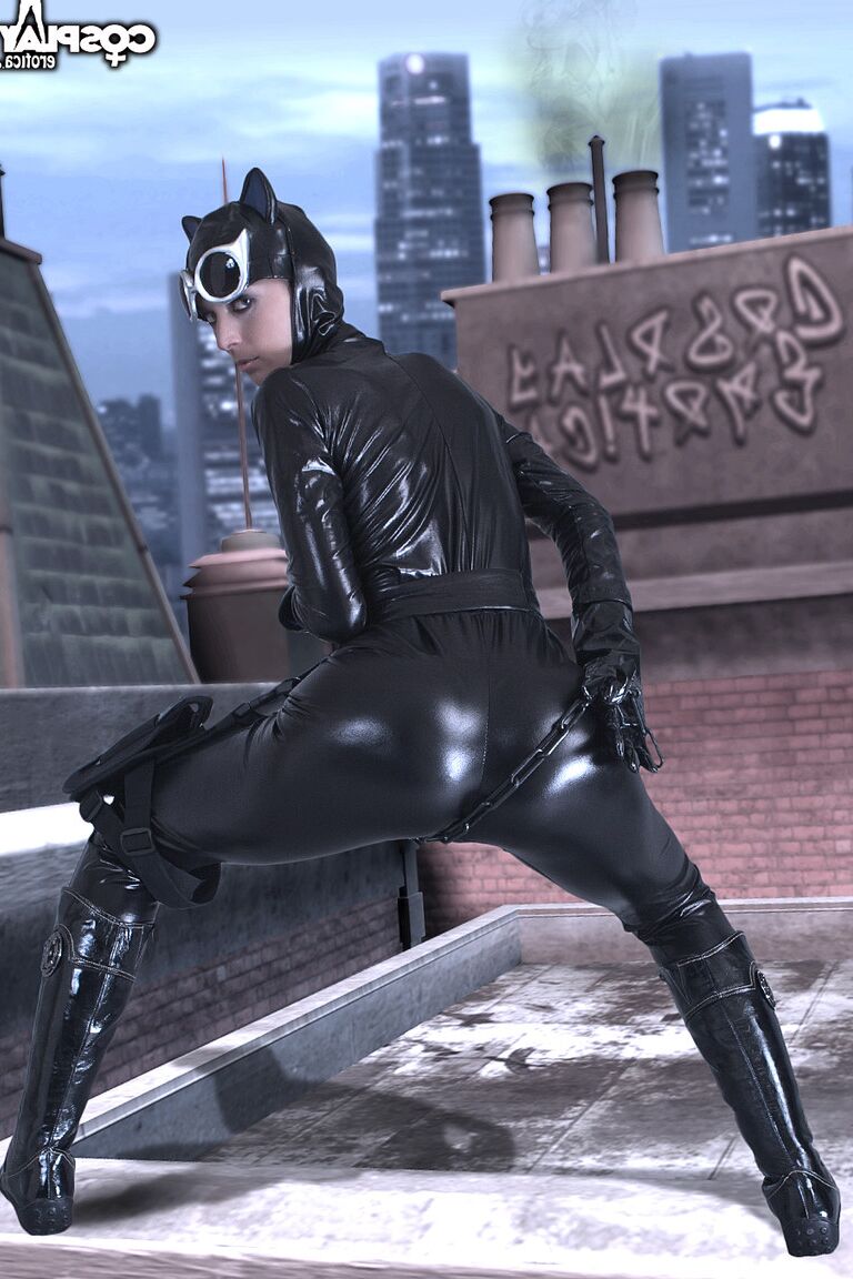 12P Cosplay Erótica Mulher-Gato Batman cosplay nu