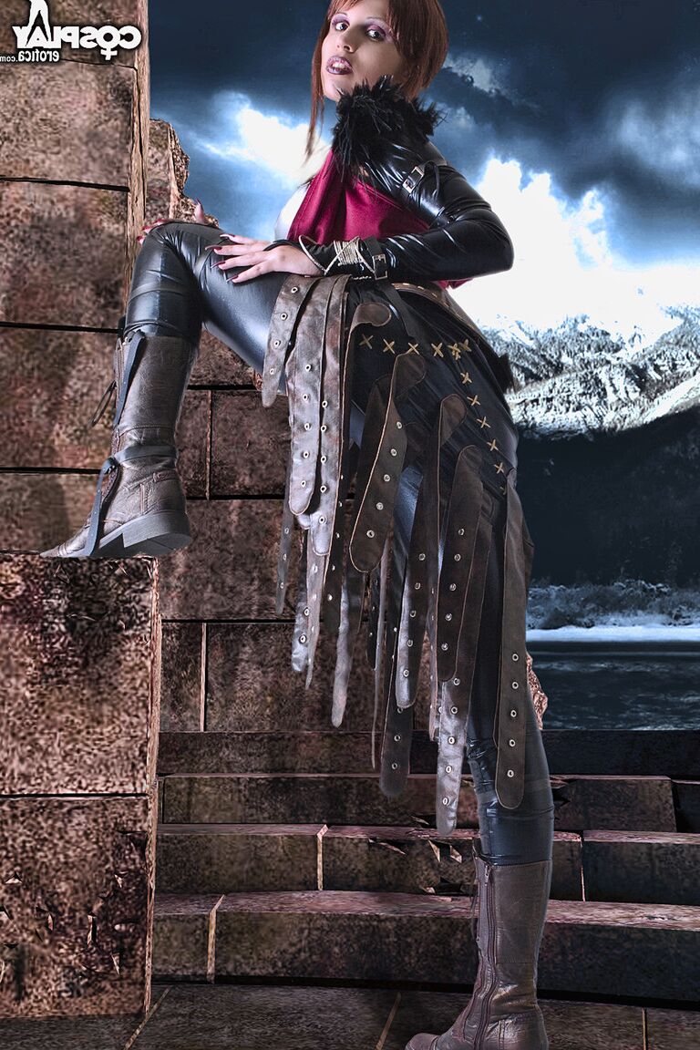 12P Cosplay Erótica Morrigan Dragon Age cosplay nu