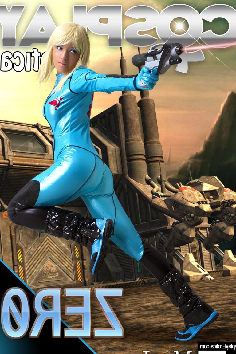 12P Cosplay Erótica Zero Samus Aran cosplay nu