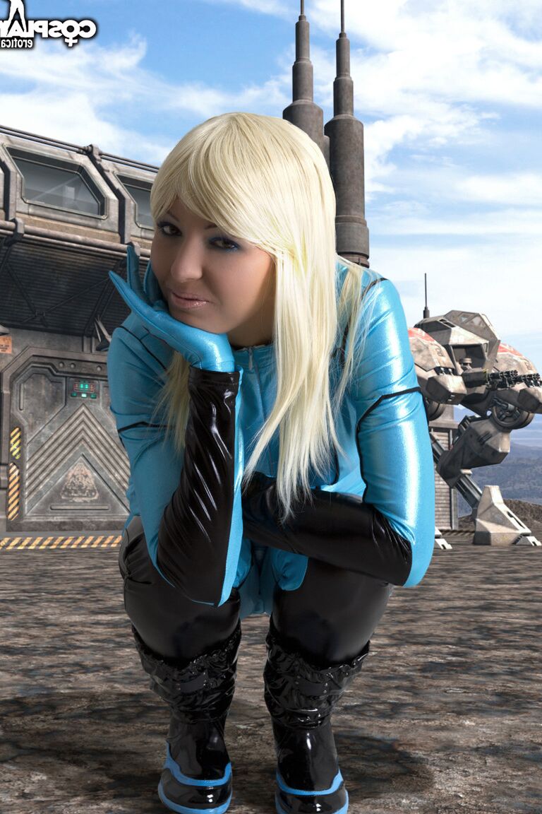 12P Cosplay Erótica Zero Samus Aran cosplay nu