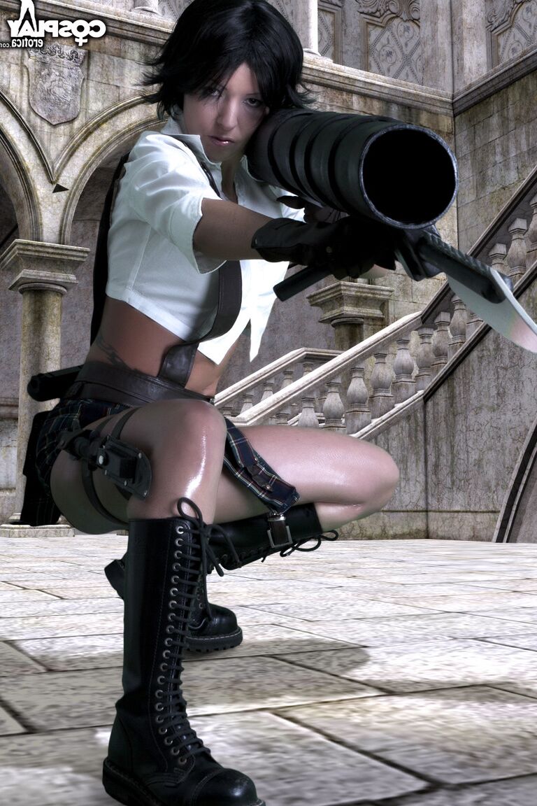 12P Cosplay Erótico Lady Devil May Cry cosplay nu
