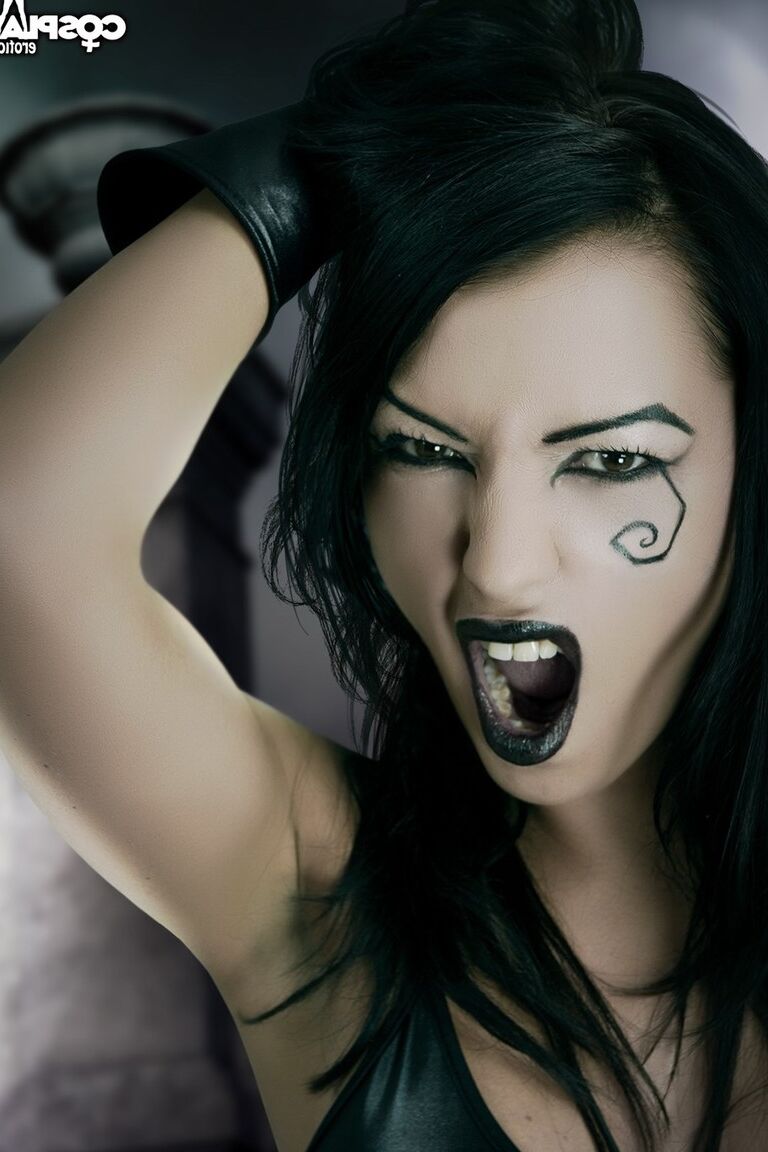 12P Cosplay Erótica Muerte Sandman cosplay desnudo