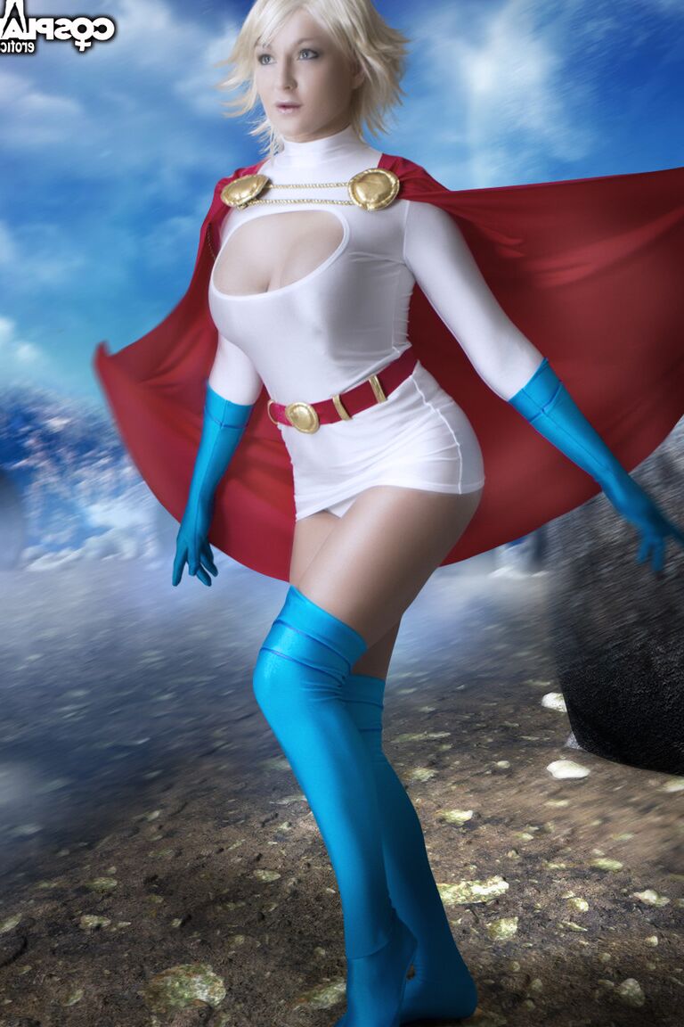 12P Power Girl Kara Zor L, Karen Starr nue cosplay