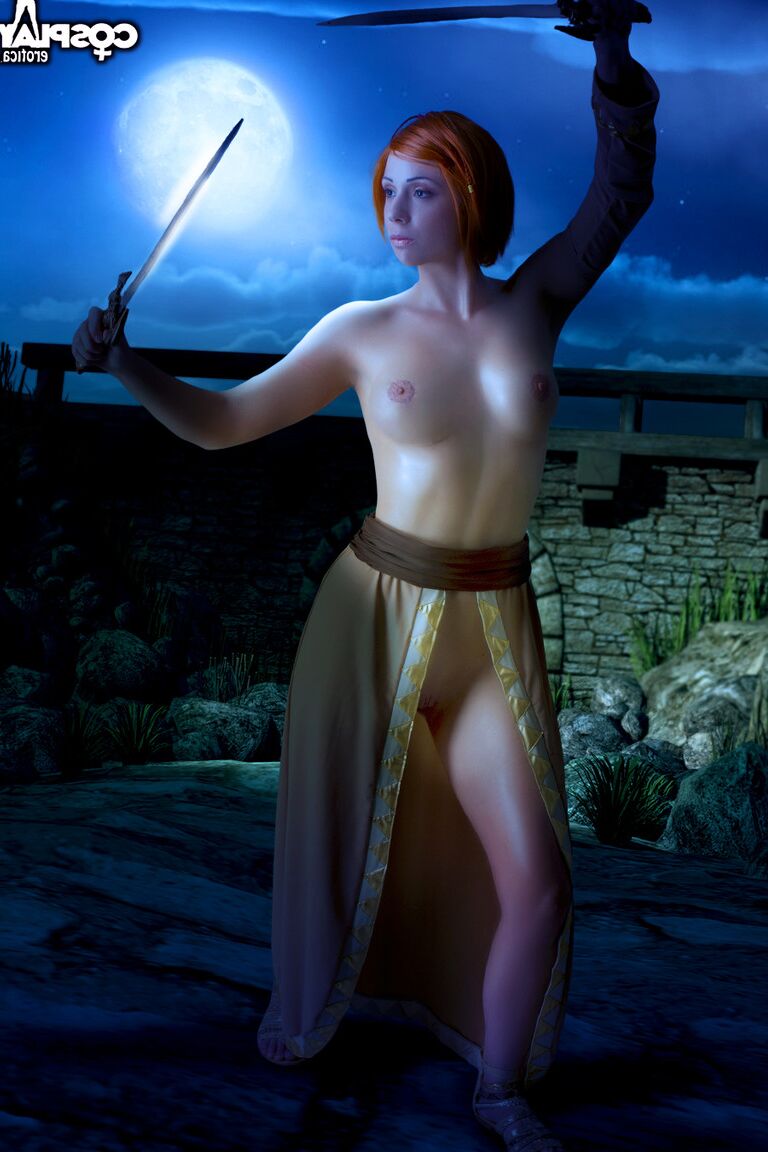 12P Leliana Dragon Age Origins nacktes Cosplay