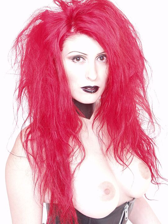 15P Корсетные нарукавники с кожаным корсетом в готическом переплете Flamehaired