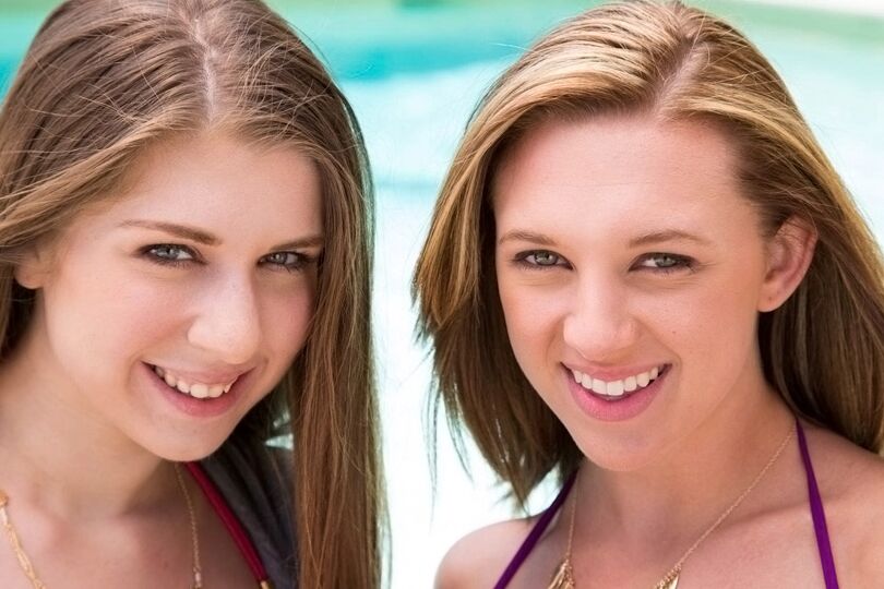 16P Dos nenas hardcore con grandes tetas Alex y Brooke son lesbianas
