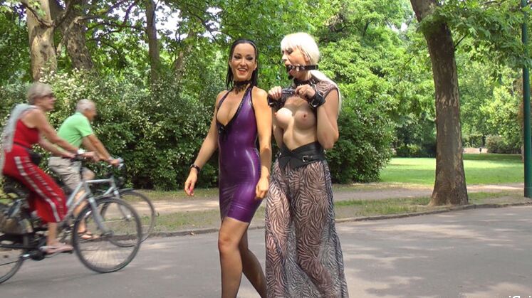 15P Perky blonde Alexa Wild's first time on Public Disgrace She takes it in all