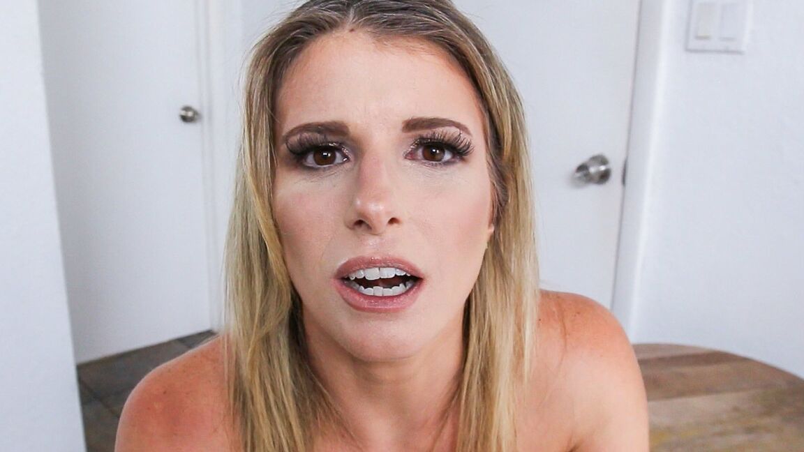 21P Busty cougar Cory Chase takes jizz on her ass cheeks after intense POV fucking