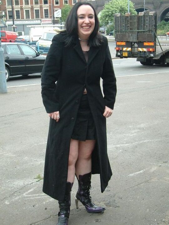 12P Dark haired pumper wanders about in public in a see-through top