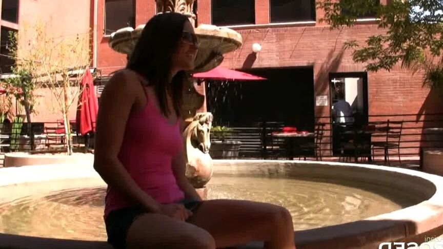 15P Misty Anderson thinks that some public flashing is a great idea so she heads