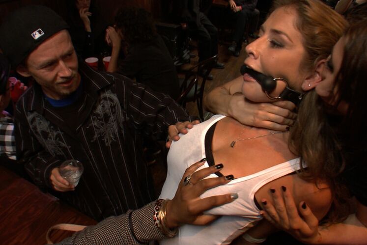 10P Felony's ass, pussy, and mouth are made public property, groped, fingered, and