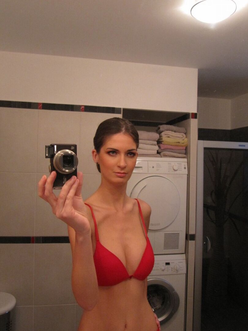 16P Skinny hips, stomach and arms with real, large breasts