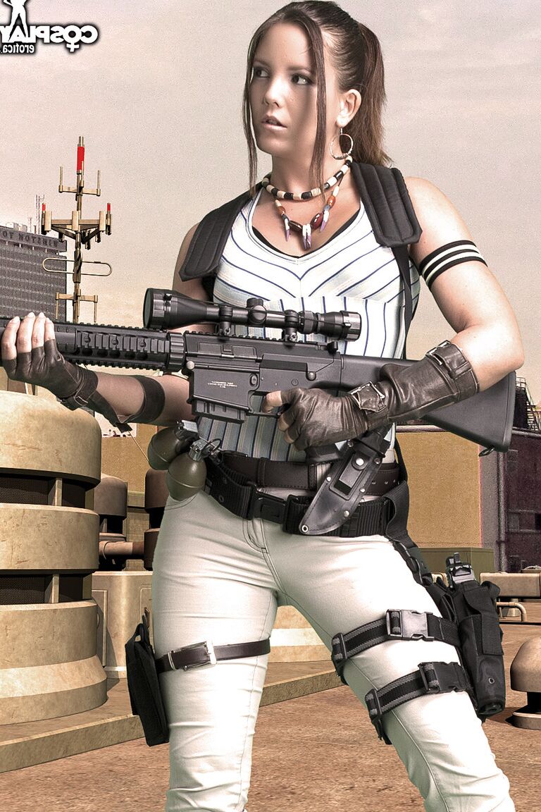 12P Cosplay Erótica Sheva Resident Evil cosplay desnuda