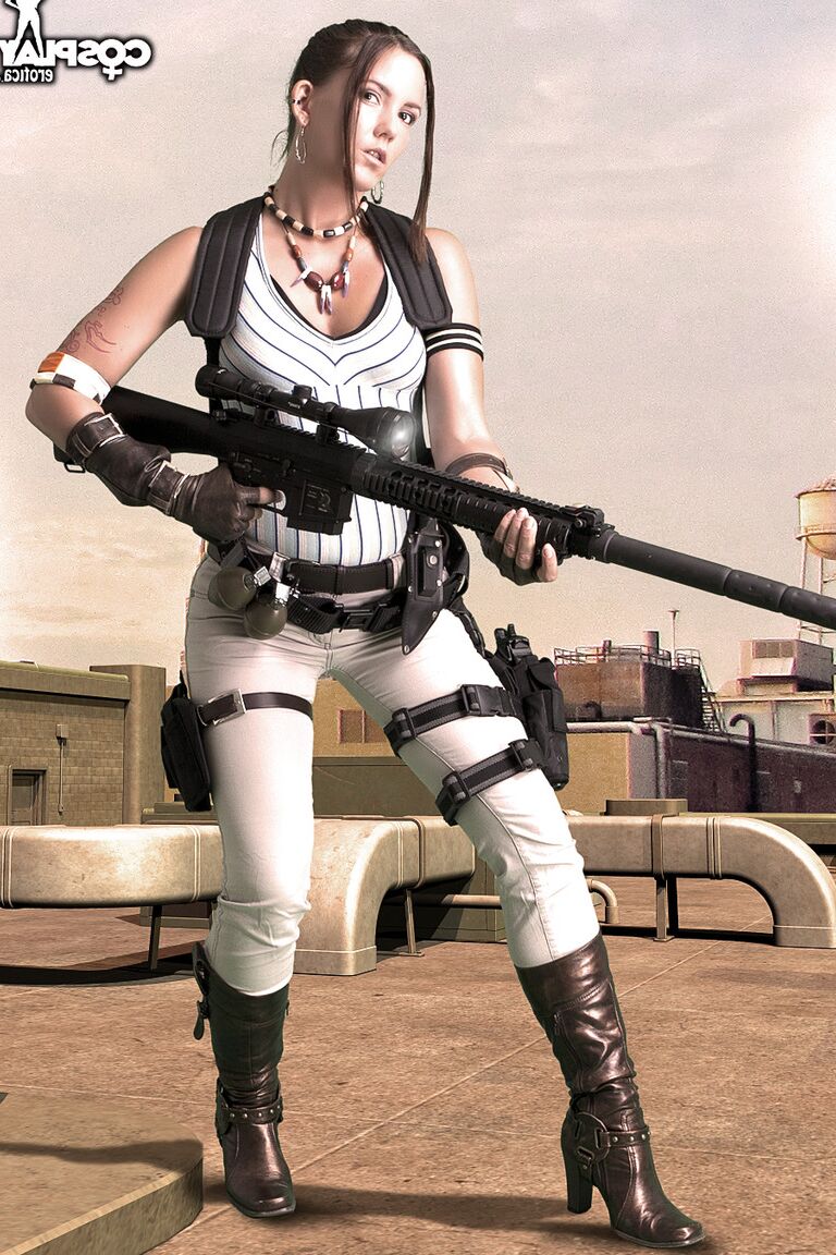12P Cosplay Erótica Sheva Resident Evil cosplay desnuda