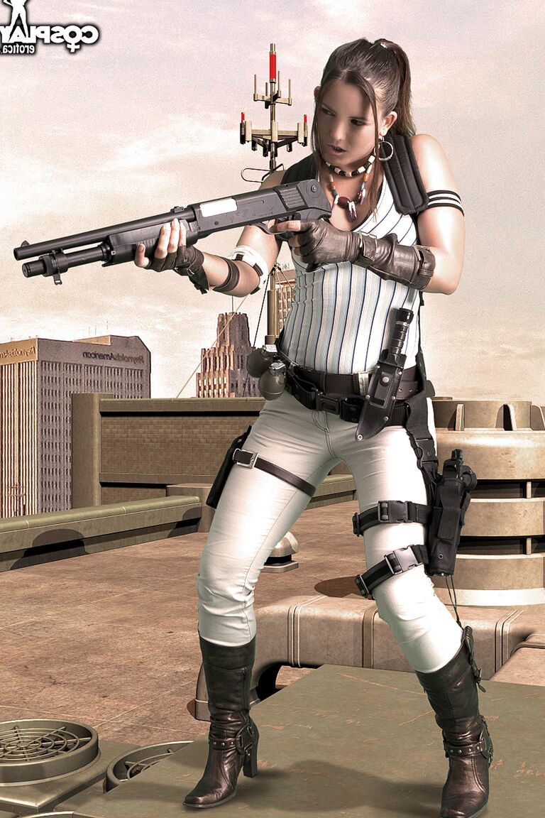 12P Cosplay Erótica Sheva Resident Evil cosplay desnuda