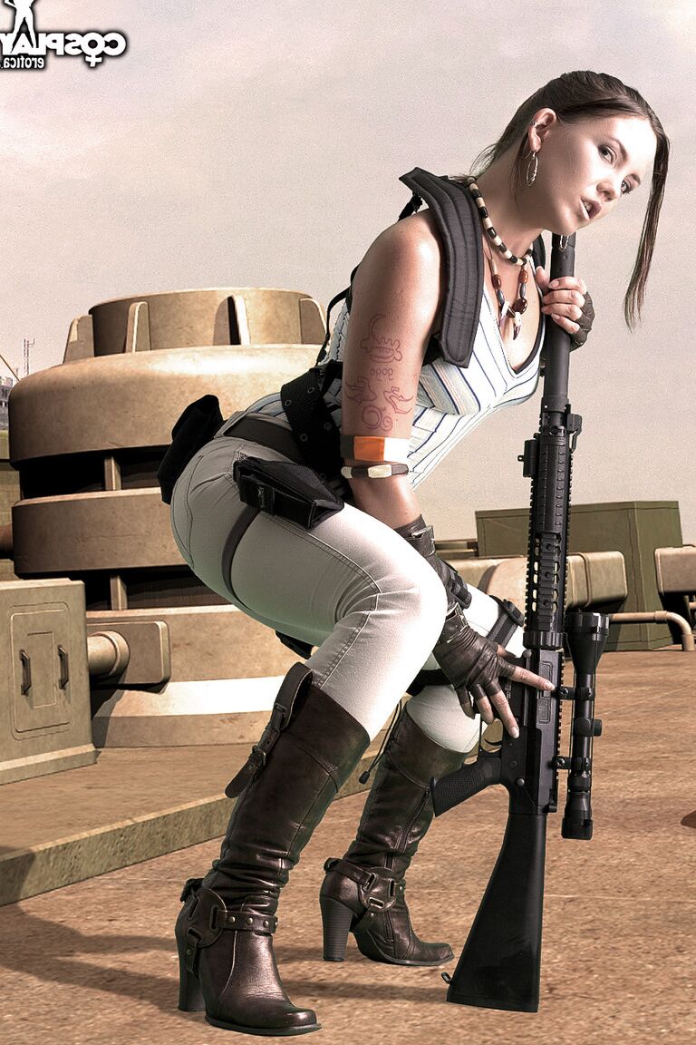 12P Cosplay Erótica Sheva Resident Evil cosplay desnuda