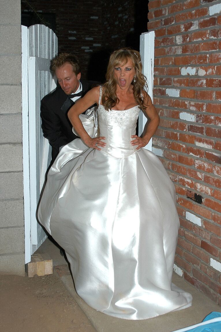 21P Gorgeous babe in a wedding dress Shayla LaVeaux gets slammed by her hubby