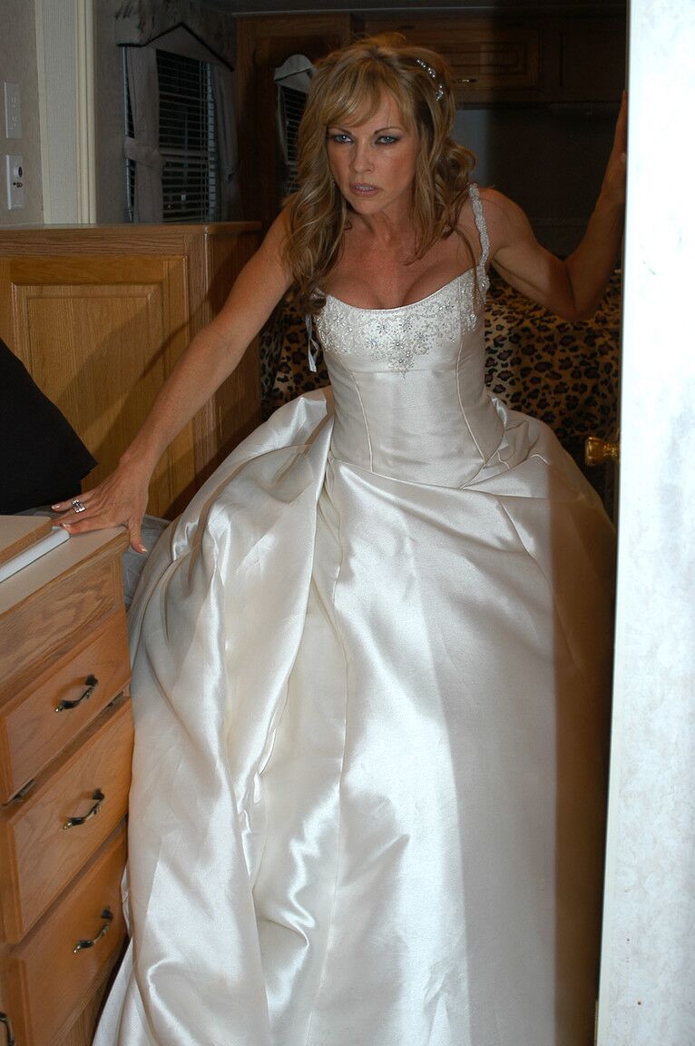 21P Gorgeous babe in a wedding dress Shayla LaVeaux gets slammed by her hubby